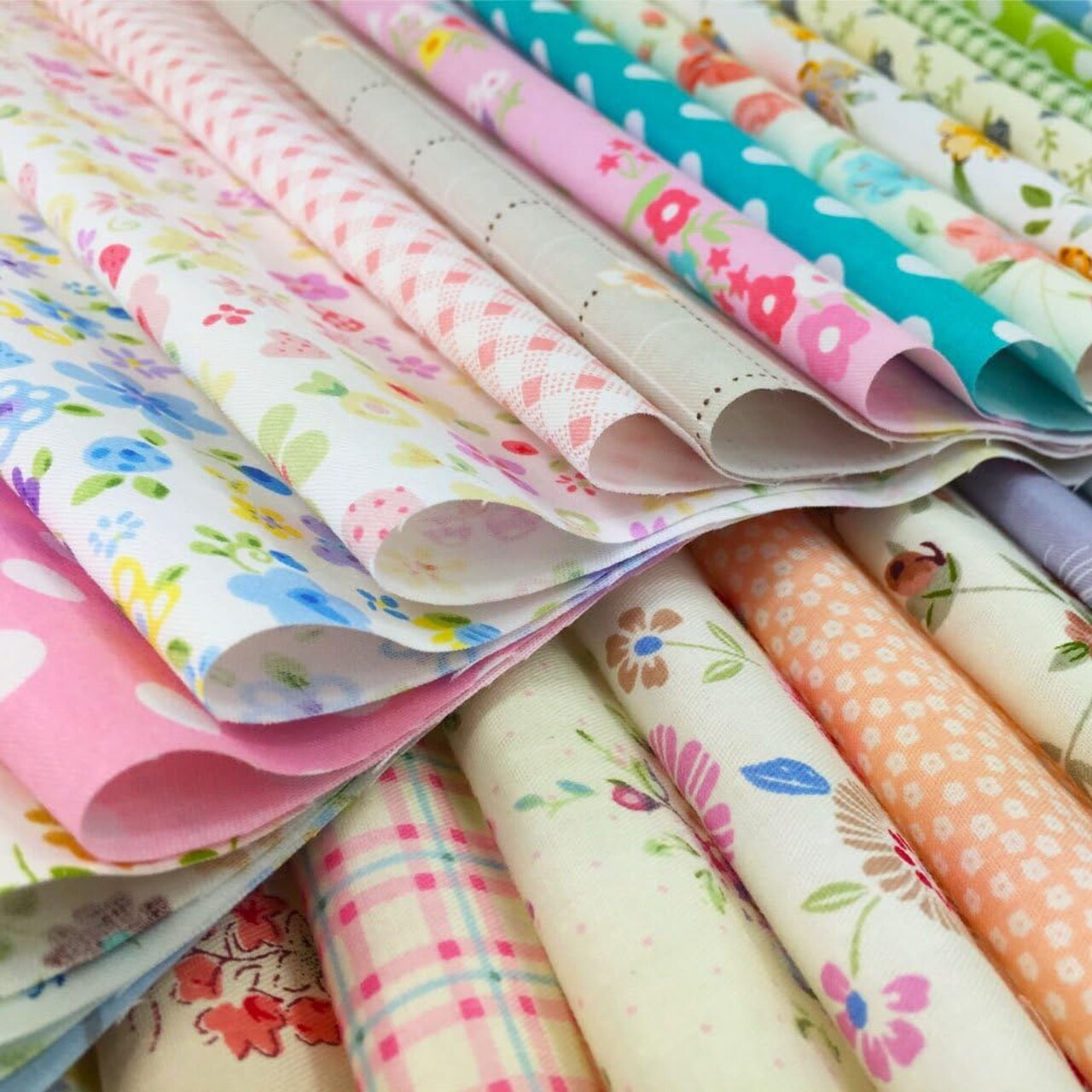 Quilting Fabric Squares 100% Cotton Precut(8 x 8 inches, 60pcs)